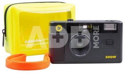 Dubblefilm Camera Black 35mm with Flash incl. case