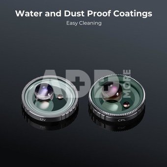 K&F Concept 3pcs Filter Kit, UV+CPL+ND4, HD, Anti-Reflection Green Coating, Waterproof
