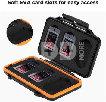 K&F Concept 6 Slots XQD Cfexpress Type-B Card Holder, Water-Resistant Memory Card Storage