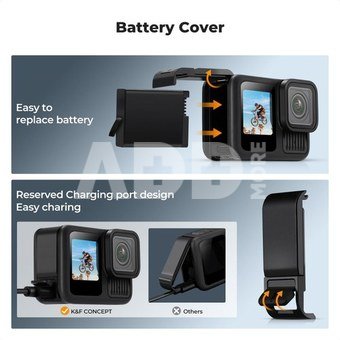 K&F Concept GOPRO 13 dedicated body silicone protective cover set, including screen protective cover