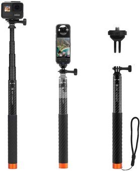 K&F Concept Invisible Selfie Stick, Extension Carbon Long Pole（127cm/50in）