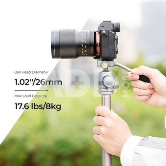 K&F Concept K&F 26mm Metal Tripod Ball Head with Handle 360 Degree Rotating Panoramic with 1/4 inch Quick Release