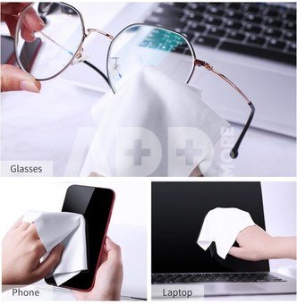 K&F Concept K&F 3pcs* Microfiber Cleaning cloth Kit, 15*15cm, White, Dry, in vacuum