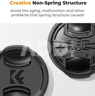 K&F Concept K&F 49MM Lens Caps Kit with K&F LOGO Caps*2+Anti-lost rope*2+vacuum cleaning cloth*1