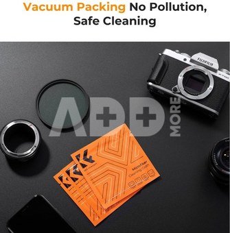 K&F Concept K&F 49MM Lens Caps Kit with K&F LOGO Caps*2+Anti-lost rope*2+vacuum cleaning cloth*1