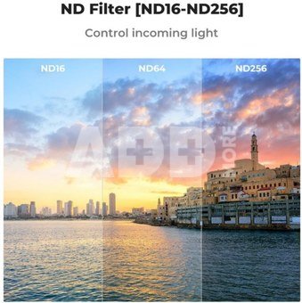 K&F Concept K&F 4pcs Filter Kit(CPL+ND16+ND64+ND256) high-definition lens, anti-reflective green coating on one