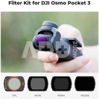K&F Concept K&F 4pcs Filter Kit(CPL+ND16+ND64+ND256) high-definition lens, anti-reflective green coating on one