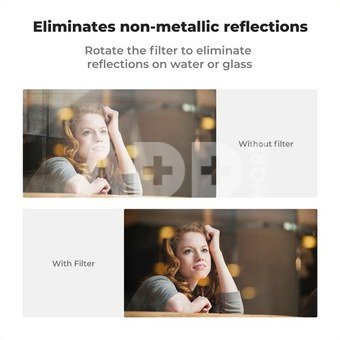 K&F Concept K&F 52MM universal mobile phone holder, equipped with CPL filter, lens coating, +1pc vacuum cleaning