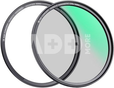 K&F Concept K&F 62MM C Series Magnetic CPL Filter,Reflection Green Film,With magnetic mount,