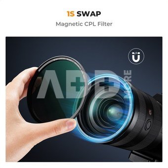 K&F Concept K&F 62MM C Series Magnetic CPL Filter,Reflection Green Film,With magnetic mount,
