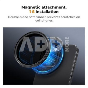K&F Concept K&F 67MM, magnetic phone holder, with 67MM magnetic ND2-32filter, high-definition lens, coating, wat