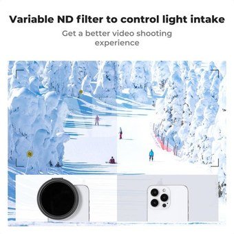 K&F Concept K&F 67MM, magnetic phone holder, with 67MM magnetic ND2-32filter, high-definition lens, coating, wat