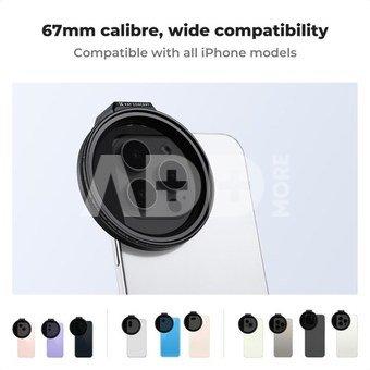K&F Concept K&F 67MM, magnetic phone holder, with 67MM magnetic ND2-32filter, high-definition lens, coating, wat