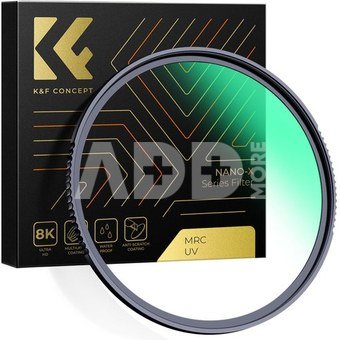K&F Concept K&F 72MM XU06 Nano-X B270 MCUV Filter, HD, Waterproof, Anti Scratch, Green Coated