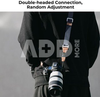 K&F Concept K&F Camera neck strap 32mm blue condensed polymer material webbing, 4 aluminum alloy square buckles
