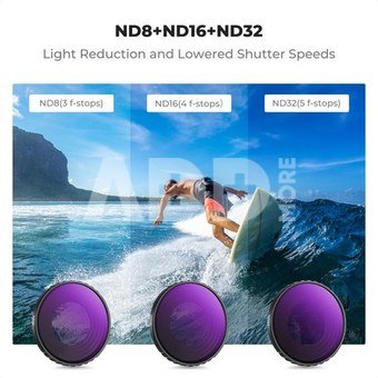 K&F Concept K&F DJI Osmo Action 4/5 PRO 4pcs Filter Kit (PL+ND8+ND16+ND32)