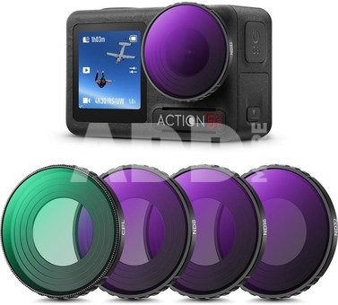 K&F Concept K&F DJI Osmo Action 4/5 PRO 4pcs Filter Kit (PL+ND8+ND16+ND32)