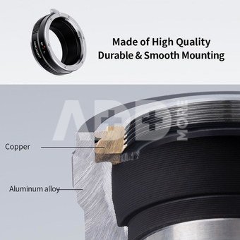 K&F Concept K&F EOS-L Manual Focus Canon (EF/EF-S) Lens to Leica SL T Sigma FP Panasonic L-mount Mount Adapter