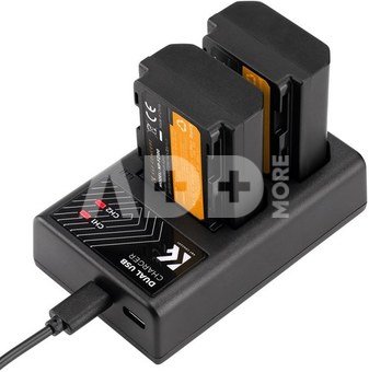 K&F Concept K&F FZ100 2000mAh Digital Camera Dual Battery with Dual Channel Charger, for Sony Camera Charger