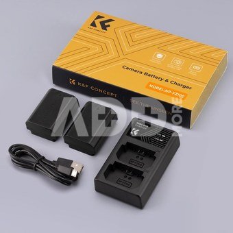 K&F Concept K&F FZ100 2000mAh Digital Camera Dual Battery with Dual Channel Charger, for Sony Camera Charger