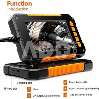 K&F Concept K&F Industrial Endoscope Camera 4.3" HD Screen 1080P with LED Lights 8mm/2m