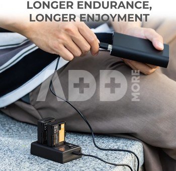 K&F Concept K&F LPE6NH Digital Camera Dual Channel Charger with type c Charging Cable