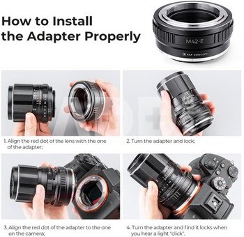 K&F Concept K&F M42 Lenses to Sony E Mount Camera Adapter
