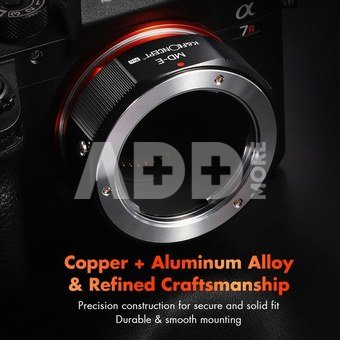 K&F Concept K&F MD to NEX Lens Mount Adapter for Minolta MD MC Mount Lens to NEX E Mount Mirrorless Cameras for