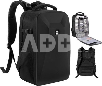 K&F Concept K&F Multi functional Haedshell Camera Backpack.Color: Black