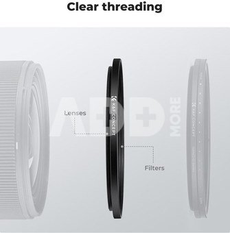 K&F Concept K&F Step Up Filter Ring 55-67mm*2pcs,+Vacuum Cleaning Cloth*1