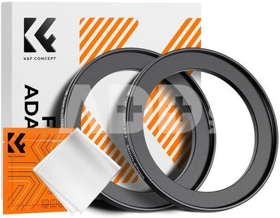 K&F Concept K&F Step Up Filter Ring 55-67mm*2pcs,+Vacuum Cleaning Cloth*1