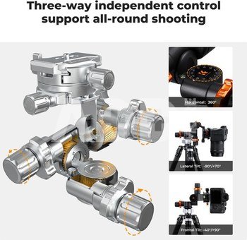 K&F Concept K&F Three-dimensional gear head 360&deg; panoramic