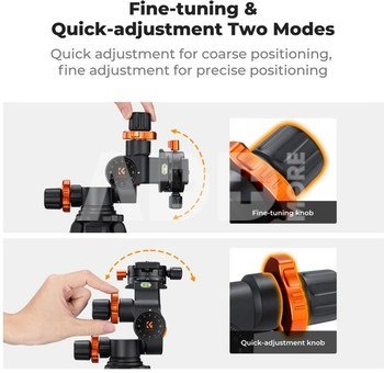 K&F Concept K&F Three-dimensional gear head 360&deg; panoramic