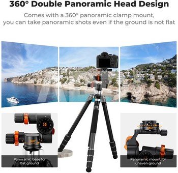 K&F Concept K&F Three-dimensional gear head 360&deg; panoramic