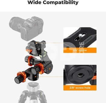 K&F Concept K&F Three-dimensional gear head 360&deg; panoramic