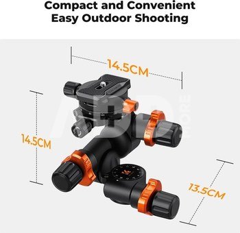 K&F Concept K&F Three-dimensional gear head 360&deg; panoramic