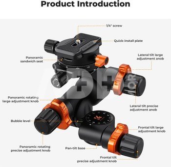 K&F Concept K&F Three-dimensional gear head 360&deg; panoramic