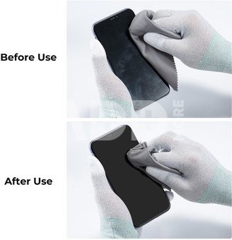 K&F Concept KF 10pcs* Microfiber Cleaning cloth Kit, 15*18cm, Gray, Dry, in OPP bag