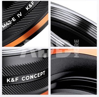 K&F Concept KF,M10106,HIGH PRECISION LENS ADAPTER,Anti reflection, M42-NEX IV PRO