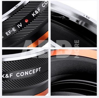 K&F Concept KF,M12106,HIGH PRECISION LENS ADAPTER,Anti reflection，EOS-NEX IV PRO