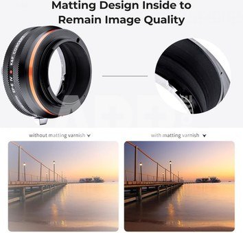 K&F Concept KF,M12106,HIGH PRECISION LENS ADAPTER,Anti reflection，EOS-NEX IV PRO