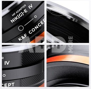 K&F Concept KF,M18106,HIGH PRECISION LENS ADAPTER,Anti reflection,NIK(G)-NEX IV PRO