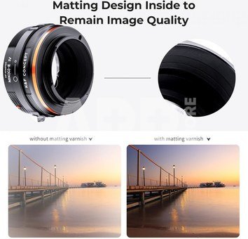 K&F Concept KF,M18106,HIGH PRECISION LENS ADAPTER,Anti reflection,NIK(G)-NEX IV PRO