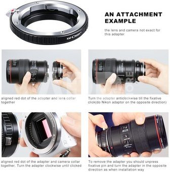 K&F Concept Leica M Lenses to M43 MFT Mount Camera Adapter