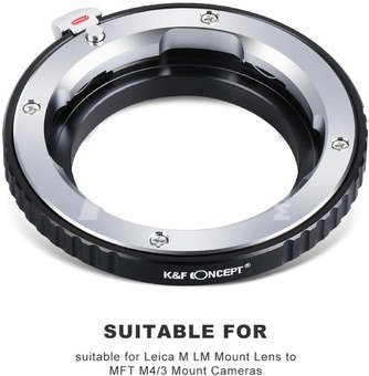 K&F Concept Leica M Lenses to M43 MFT Mount Camera Adapter