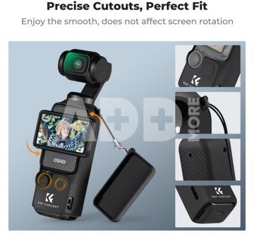 K&F Concept Pocket 3 dedicated body silicone protective cover set, including screen protective cover