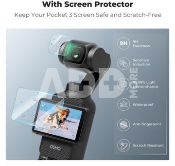 K&F Concept Pocket 3 dedicated body silicone protective cover set, including screen protective cover