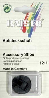 Kaiser Accessory Shoe with lock nut and threaded pin 1211
