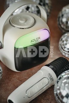 Karaoke Speaker With Microphone | AD 1199W | Bluetooth | White | Portable | Wireless connection