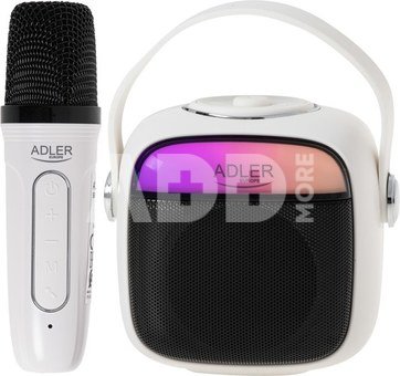 Karaoke Speaker With Microphone | AD 1199W | Bluetooth | White | Portable | Wireless connection